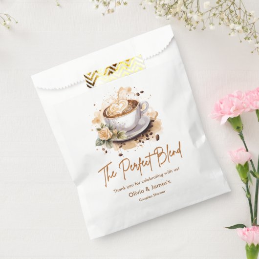 The Perfect Blend Coffee Wedding Couples Shower  Geschenktütchen (Versiegelt)