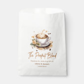 The Perfect Blend Coffee Wedding Couples Shower Geschenktütchen (Vorderseite)