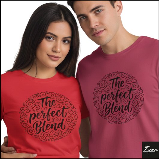 The Perfect Blend Hand Lettered Swirl T-Shirt