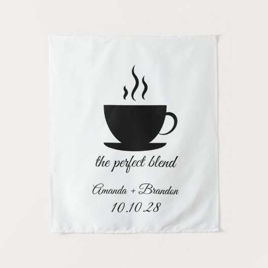 The Perfect Blend Wedding Backdrop Wandteppich (Vorderseite)