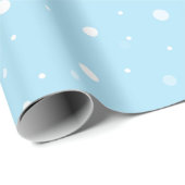 the perfect blue Christmas wrapping paper Geschenkpapier (Rolleneckpunkt)