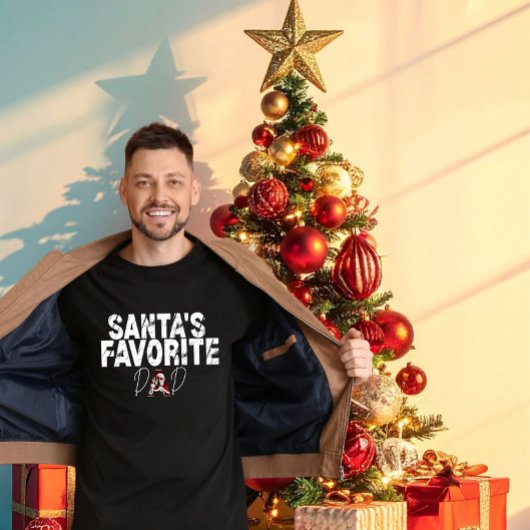 The Perfect Gift for Dad: "Santa's Favorite Dad"  T-Shirt