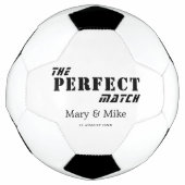 The Perfect Match Soccer Ball For Couples Gift (Vorderseite)