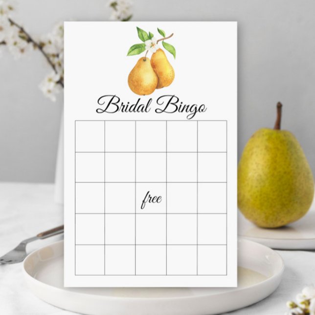 The Perfect Pear Bridal shower bingo game (Von Creator hochgeladen)