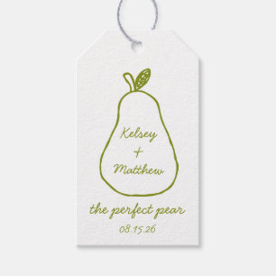 "The Perfect Pear" Whimsical Chic Polterabend Geschenkanhänger