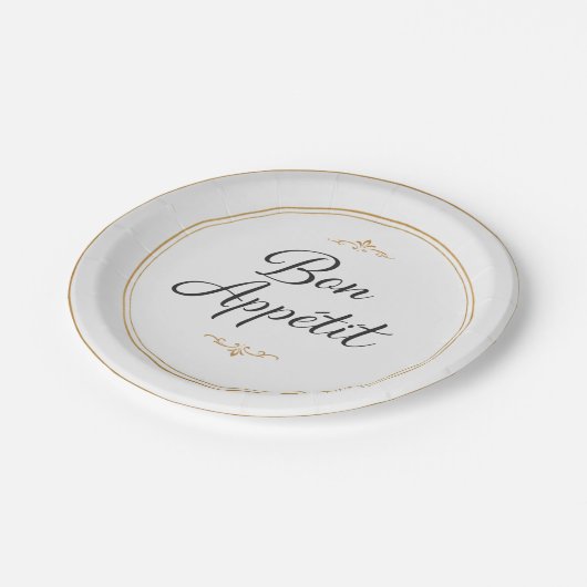 The Perfect Plate for Every Bite! Pappteller (Schrägansicht)