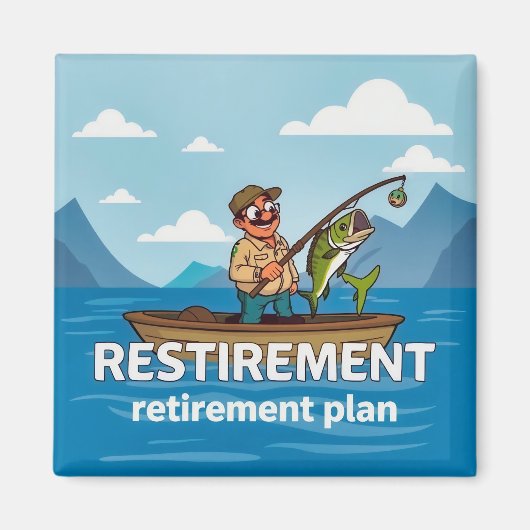  The Perfect Retirement Plan Magnet (Vorne)