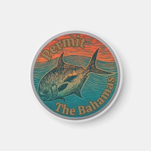 The permit game fish western Atlantic the bahamas  Magnet (Vorne)
