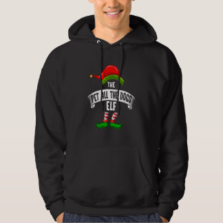 The pet all the Dogs Elf Present Reindeer Snowman  Hoodie