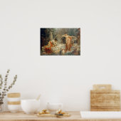 The Pet Bird von Hans Zatzka - Poster (Küche)