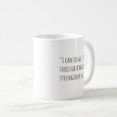 The Philippians 4:13 Mug Kaffeetasse (VorderseiteRechts)