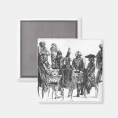 The Philosophen at Supper, c.1750 Magnet (Vorderseite/Rückseite)