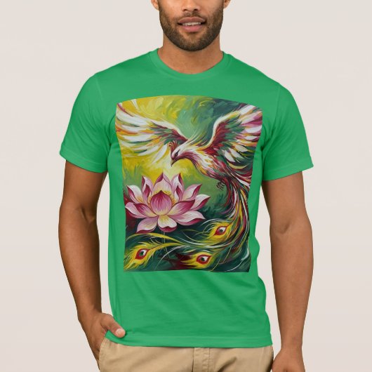 The phoenix and the Sacred Lotus T-Shirt (Vorderseite)