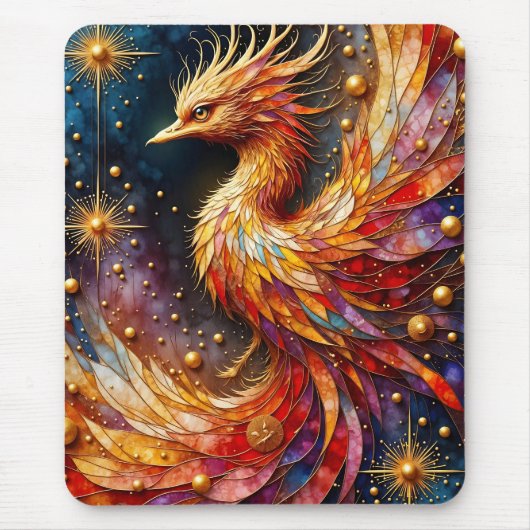 The Phoenix in the Stars Mousepad (Vorne)