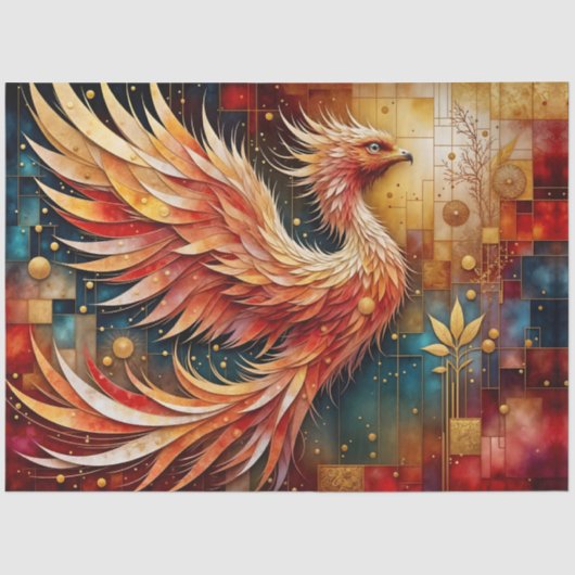 The Phoenix in the Stars Seidenpapier (Vorderseite)