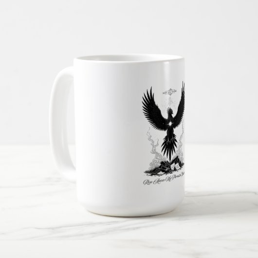 The Phoenix of Renewal T-Shirt Kaffeetasse (Vorderseite Links)
