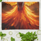 The Phoenix Reborn Geschirrtuch (Gefaltet)