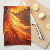 The Phoenix Reborn Geschirrtuch (Viertel Falte)