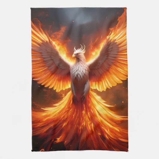 The Phoenix Reborn Geschirrtuch (Vertikal)