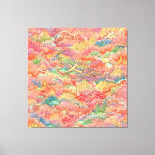 The Phoenix's Flight to Paradise Leinwanddruck (Vorderseite)