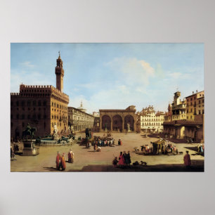 The Piazza della Signoria in Florenz Poster