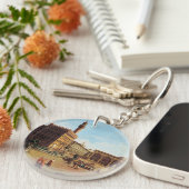 The Piazza della Signoria in Florenz Schlüsselanhänger (Vorderseite rechts)