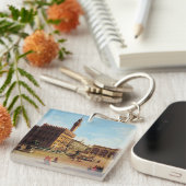 The Piazza della Signoria in Florenz Schlüsselanhänger (Vorderseite rechts)
