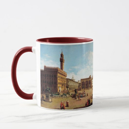 The Piazza della Signoria in Florenz Tasse (Links)