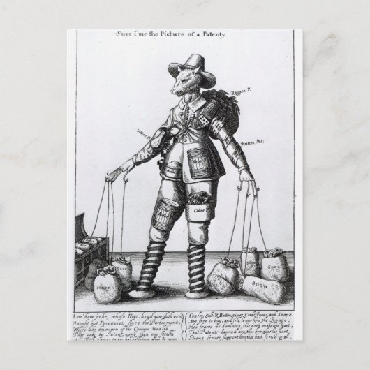The Picture of Pattenty', c.1641-50 Postkarte (Vorderseite)
