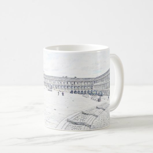 The Piece Hall Halifax – Historisches West Yorkshi Kaffeetasse (VorderseiteRechts)
