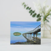 The Pier at Bennett Bay, Mayne Island, BB. Postkarte (Stehend Vorderseite)