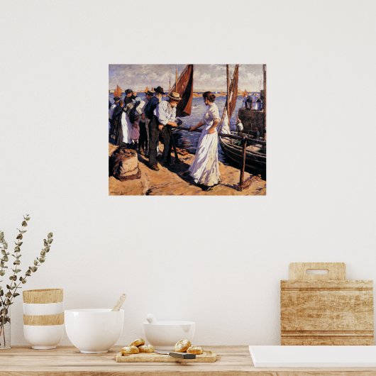 The Pier Head by Stanhope Forbes Poster (Küche)