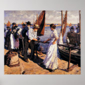 The Pier Head by Stanhope Forbes Poster (Vorne)
