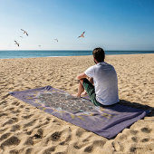 The Pillared Thread Tie-in Pirpura Refraction Strandtuch