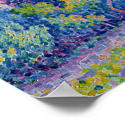 The Pine Tree at St. Tropez, 1909 Poster (Ecke)