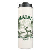 The Pine Tree State Mountain Forest View Thermosbecher (Vorderseite)