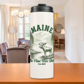 The Pine Tree State Mountain Forest View Thermosbecher