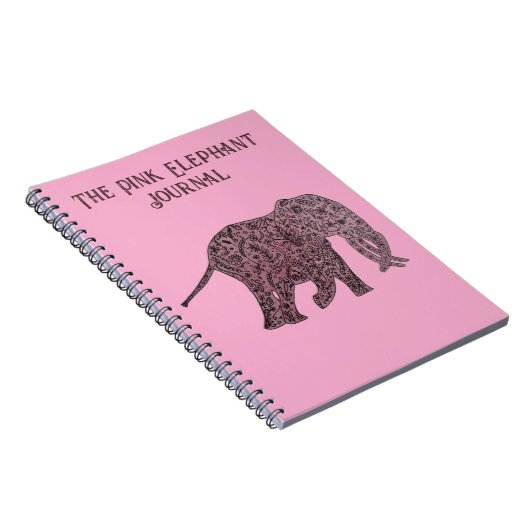 The Pink Elephant Journal/Notebook Notizblock (Rechte Seite)