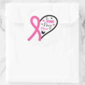 The Pink Is For My Mom Breast Cancer Awareness Runder Aufkleber (Tasche)