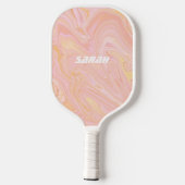 The Pink Tangerine Retro Pickleball Paddle (Rückseite)