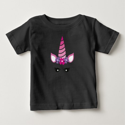 The Pink Unicorn Baby T-shirt (Vorderseite)
