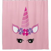The Pink Unicorn Duschvorhang (Vorderseite)