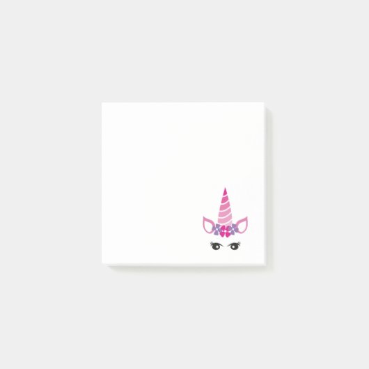 The Pink Unicorn Post-it Klebezettel (Vorderseite)