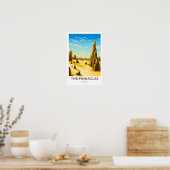 The Pinnacles Australia Travel Print Poster (Küche)