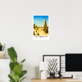 The Pinnacles Australia Travel Print Poster (Heimbüro)
