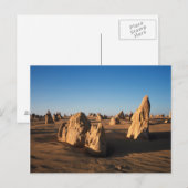 The Pinnacles desert Nambung National Park Postkarte (Vorne/Hinten)