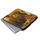 The Piper (von John Everett Millais) Laptopschutzhülle (Vorne Knopf)