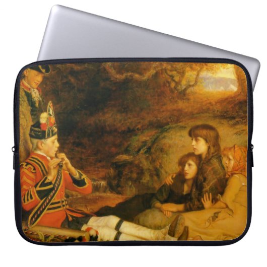 The Piper (von John Everett Millais) Laptopschutzhülle (Vorderseite)