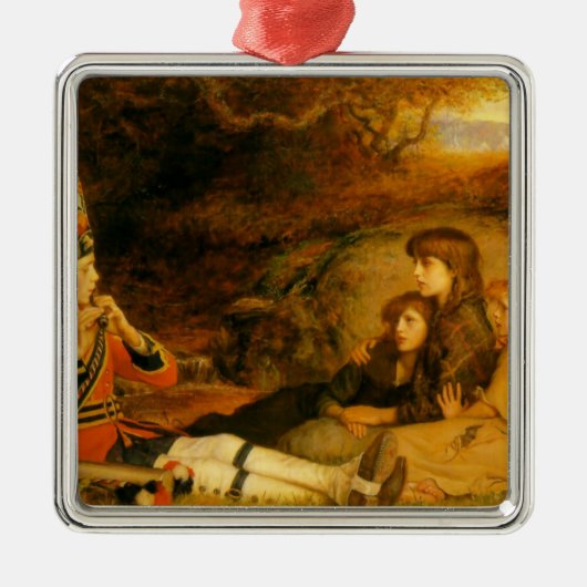 The Piper (von John Everett Millais) Ornament Aus Metall (Vorne)