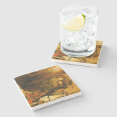 The Piper (von John Everett Millais) Steinuntersetzer (Seitenansicht)